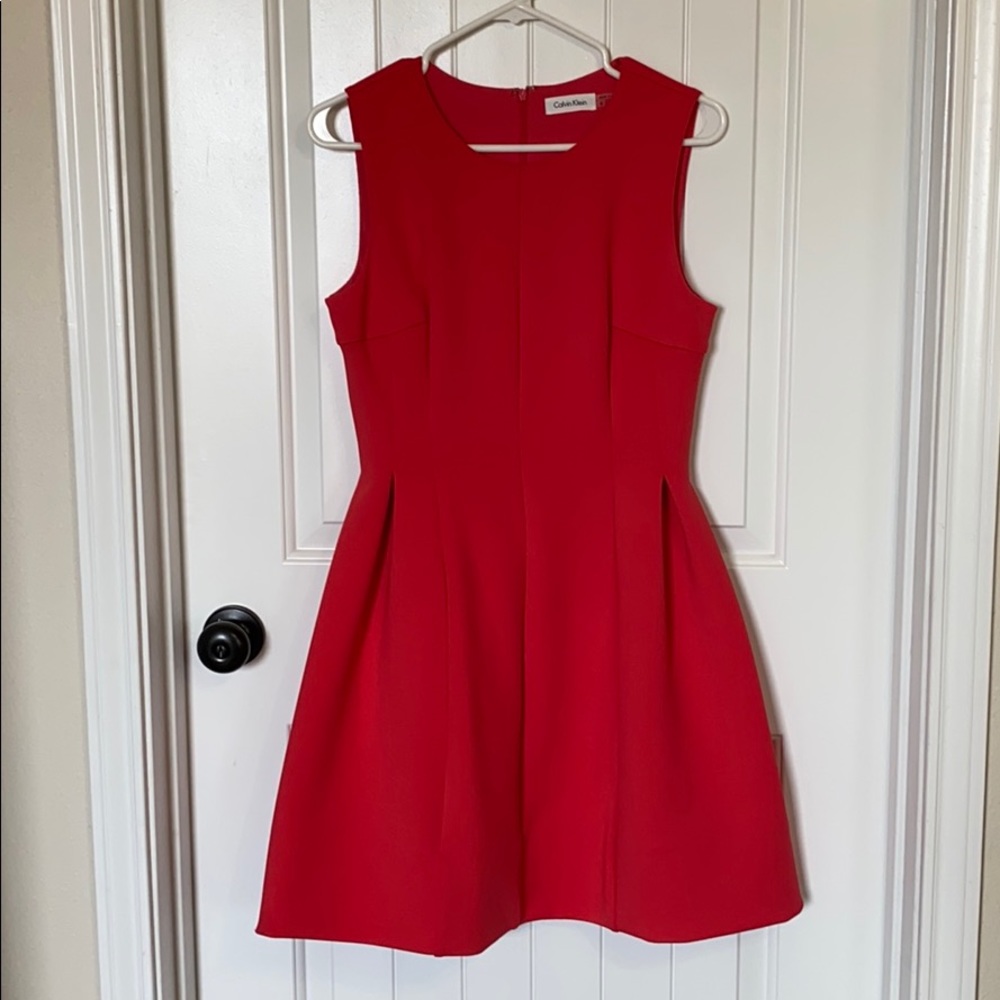 Calvin Klein Pink Fit and Flare Dress